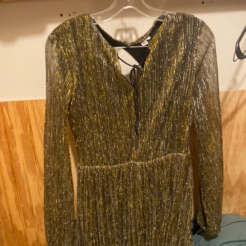 Gold and black party dress!